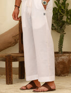White Straight-fit Trouser