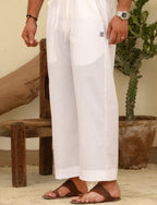 White Straight-fit Trouser