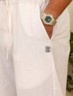 White Straight-fit Trouser