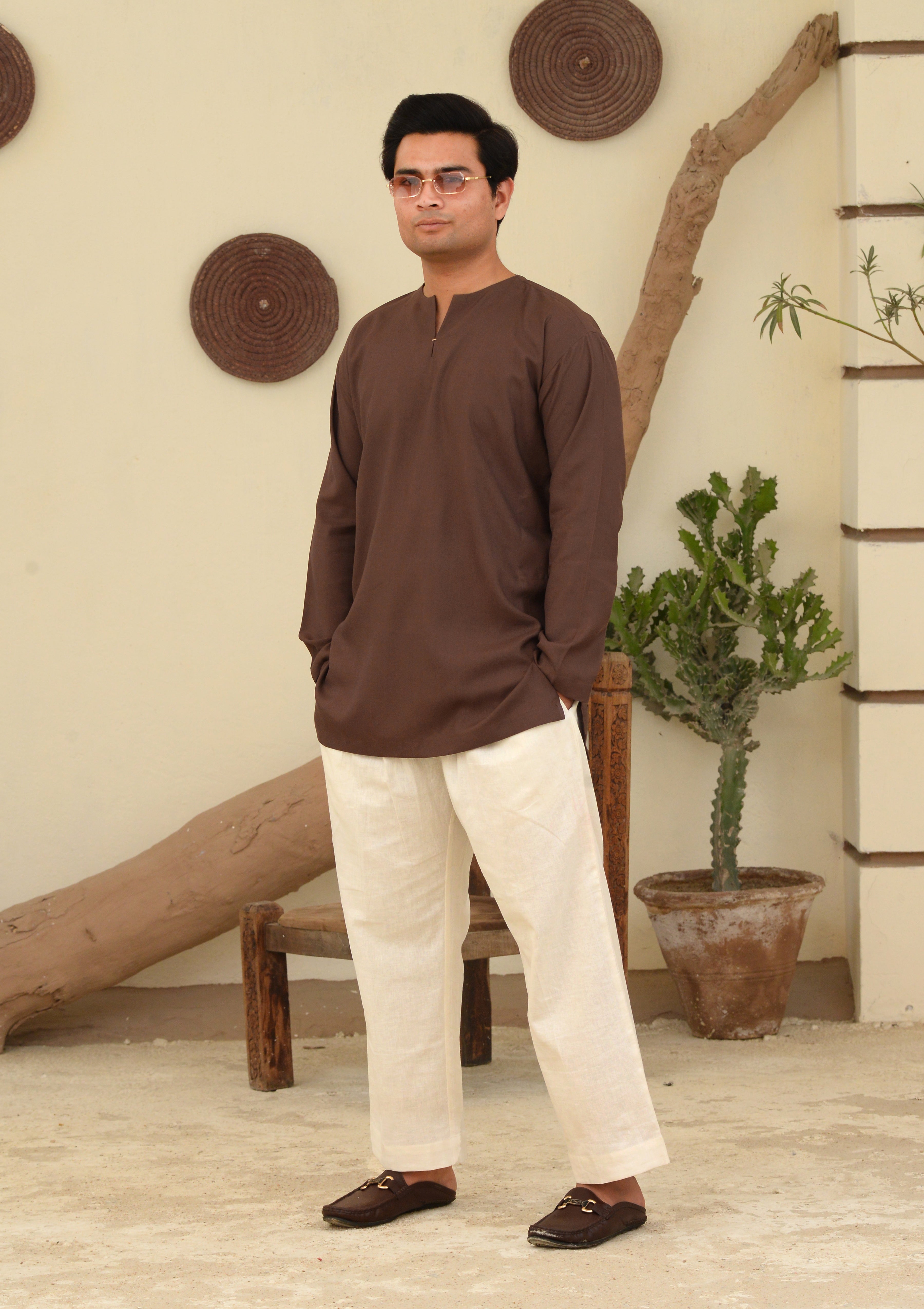 V-Neck Kurta pajama